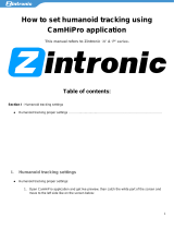 Zintronic How To Set Humanoid Tracking Using Camhipro Application User guide