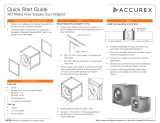 Accurex 486124 XID Mixed Flow Square Duct Adapter User guide