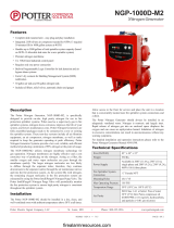 Potter NGP-1000D-M2 Nitrogen Generator Owner's manual