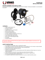Vixen Horns VXO8705-1101 Full Train Air Horn System Kit Installation guide