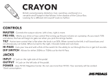 JHS Pedals 410787 CRAYON Effect Pedal for Electric Guitar Operating instructions