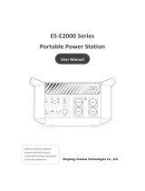 UNIVIEW ES-E2000 Series Portable Power Station User manual