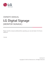 LG 75XS4G-B Owner's manual
