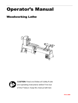 Lumber Jack WL305 Woodworking Lathe User manual