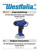 Westfalia 942812 ALP18 18 Volt Battery-Powered Air and Compressor Pump User manual