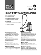 Meec tools 009639 1200 W Heavy-Duty Vacuum Cleaner User manual