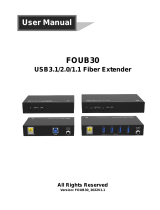 PTN FOUB30 USB3.1/2.0/1.1 Fiber Extender User manual