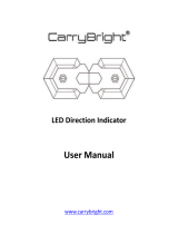 CarryBright Remote Control Front and Rear LED Direction Indicator User manual