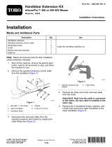 Toro Handlebar Extension Kit, e-HoverPro 450 or 550 60V Mower Installation guide