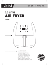 Aim AAF55 5.5 Litre Air Fryer User manual