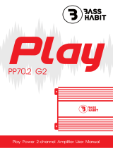 Bass Habit PP70.2 G2 Play Power 2-Channel Amplifier User manual