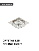 LIVING AND HOME LG0727 Crystal LED Ceiling Light User guide