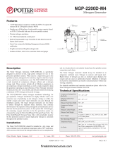 Potter NGP-2200D-M4 Nitrogen Generator Owner's manual