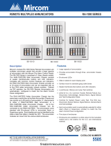 Mircom RA-1000 Series Remote Multiplex Annunciators Owner's manual