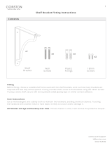 CORSTON 16665 Shelf Bracket Operating instructions