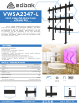 Edbak VWSA2347-L Video Wall Bolt Down Stand User manual