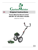 Garten Meister 937815 Petrol Wheeled Brush Cutter GM BFF 52 User manual
