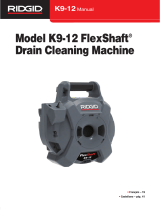 RIDGID Máquina para limpieza de drenajes de pared a pared FlexShaft K9-12 User manual