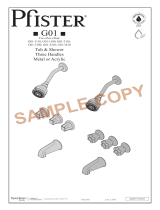 Pfister G01-1110 Specification and Owner Manual