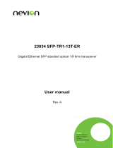Nevion GbE SFPs range User manual