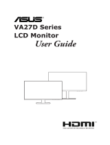 Asus VA27D Series LCD Monitor User guide
