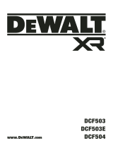 DeWalt DCF503 XR 3 by 8 Inch Open Head Ratchet User manual