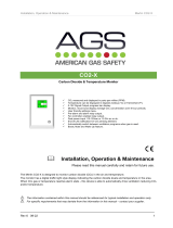 AGS CO2-X Carbon Dioxide and Temperature Monitor User manual