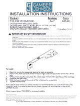 Gamber-Johnson 7160-0182 Installation guide