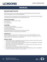 LEDISONS LDS12-WUD8-ZWA Solar Light Pluto User manual