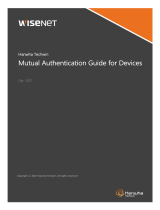 Wisenet Mutual Authentication User guide
