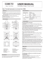 CAME-TV CAPOWERSTATN Power Station User manual