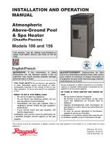 Rheem P-M156A-E Owner's manual