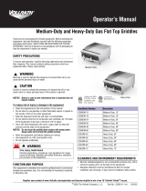 Vollrath GGMDM-12 Gas Flat Top Griddles User manual