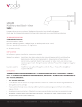 voda VST21 Storm Wall Mounted Basin Mixer User manual