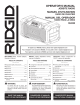 RIDGID R84089B User guide