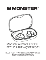 Monster XKO01 Bluetooth Wireless Headphones User manual