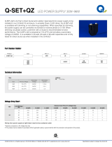 Q-tran Q-SET+QZ LED Power Supply 30W-96W Owner's manual