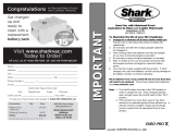 Shark SV70Z Cordless Hand Vac User manual