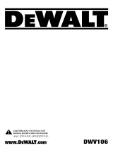 DeWalt DWV106 User manual