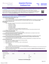 Bosentan Outpatient Pharmacy Enrollment Form Operating instructions