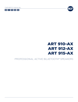 RCF ART 910-AX Professional Active Bluetooth Speakers Owner's manual