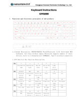 NEWMEN GM1000 Wireless Keyboard Operating instructions