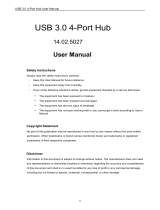 SECOMP 14.02.5027 USB 3.0 4-Port Hub User manual