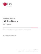 LG BU70QGA Owner's manual