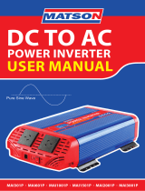 matson MAI301P DC to AC Power Inverter User manual