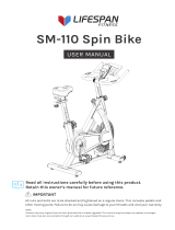 Lifespan Fitness SM-110 Magnetic Spin Bike User manual