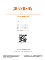 Brandson 305698 Ceramic Fan Heater User manual