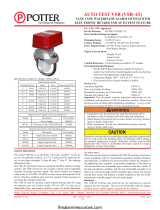 Potter VSR-AT Auto-Test Waterflow Alarm Switch Owner's manual