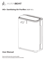 AURABEAT NSP-X1 AG+ Sanitizing Air Purifier User manual