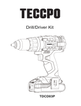 TECCPO TDCD03P Power Cordless Drill Operating instructions